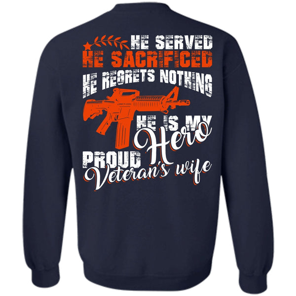 Being A Wife T Shirt, I Love Veteran Sweatshirt