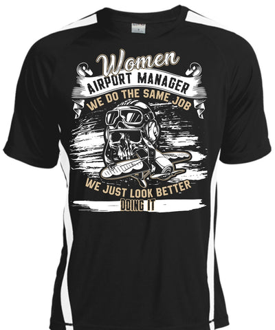 A black t-shirt with the shopify logo