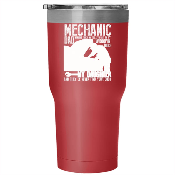 Mechanic Dad Tumbler 30 oz Stainless Steel, Best Gift For My Daddy Travel Mug