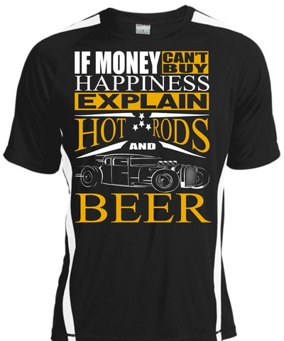 A black t-shirt with the shopify logo