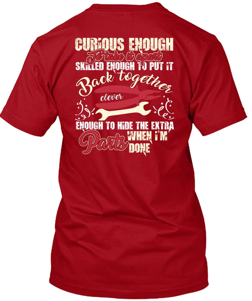 Curious Enough To Take It Apart T Shirt, Being An Electrician T Shirt
