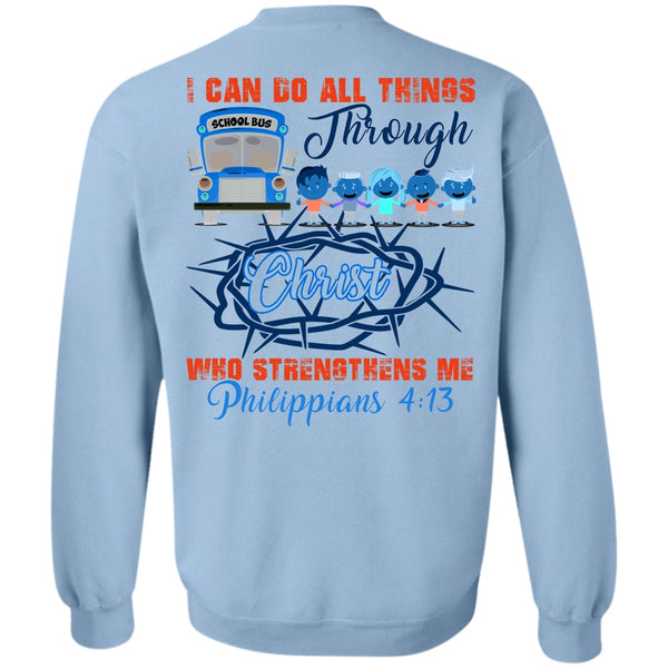 I Love Bus T Shirt, I Can Do All Things Through Christ Sweatshirt