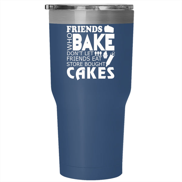 I Love Baking Tumbler 30 oz Stainless Steel, Funny Gift For My Friends Travel Mug