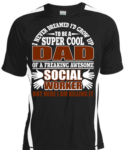 A black t-shirt with the shopify logo