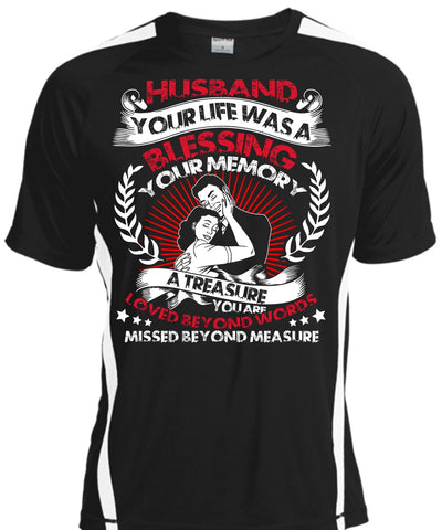 A black t-shirt with the shopify logo