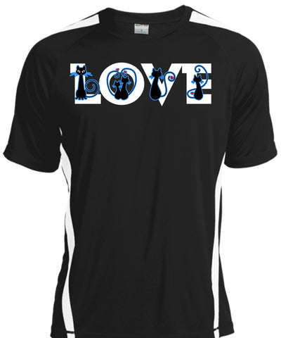 A black t-shirt with the shopify logo