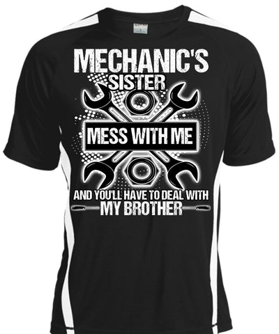 A black t-shirt with the shopify logo