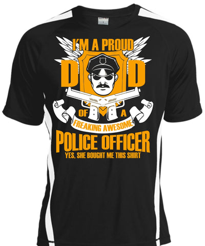 A black t-shirt with the shopify logo