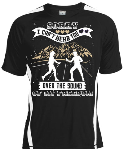 A black t-shirt with the shopify logo