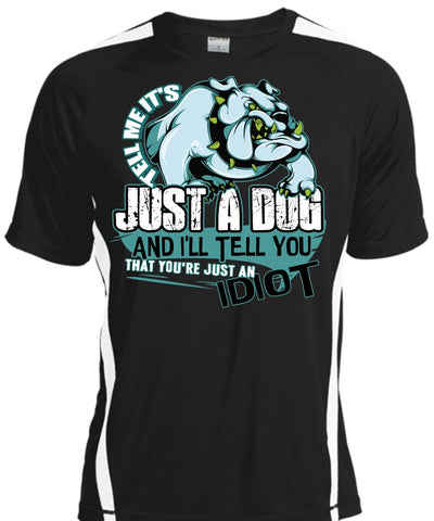 A black t-shirt with the shopify logo