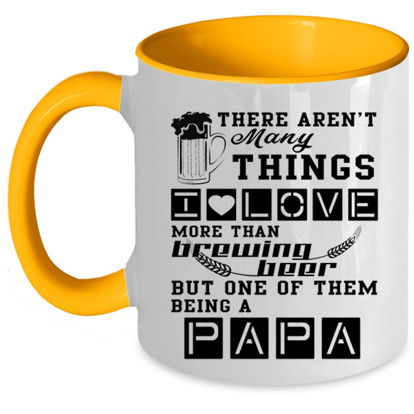 Being A Papa Coffee Mug, I Love Brewing Beer Accent Mug