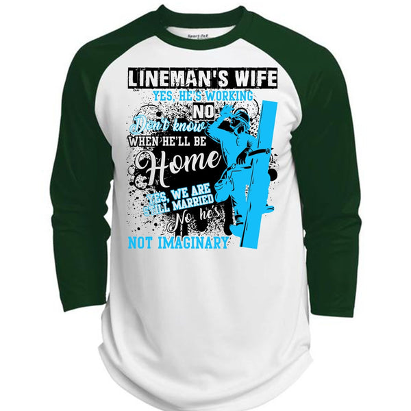 Lineman's Wife T Shirt, I Love Lineman T Shirt, Awesome T-Shirts  (Polyester Game Baseball Jersey)