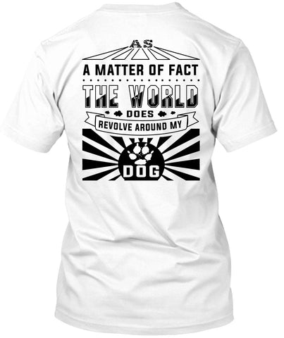 A black t-shirt with the shopify logo