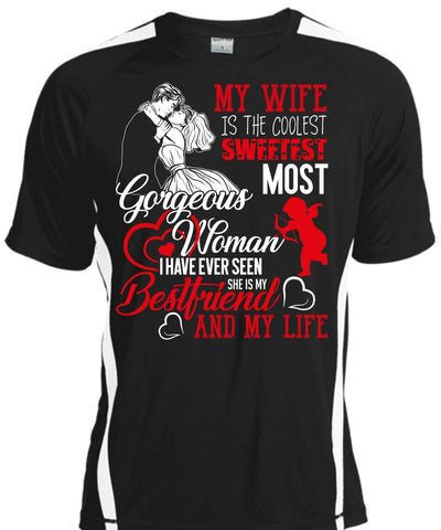 A black t-shirt with the shopify logo