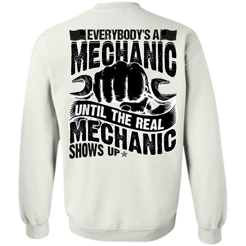 A black t-shirt with the shopify logo