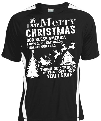 A black t-shirt with the shopify logo