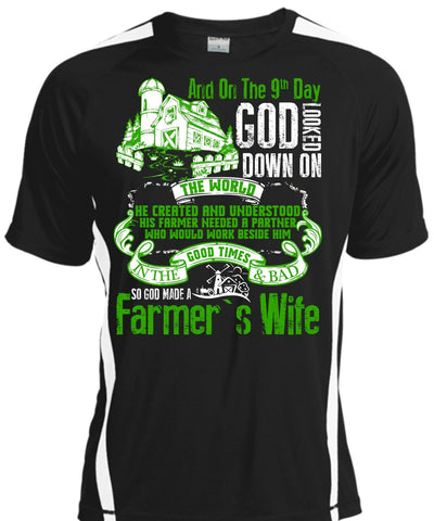 A black t-shirt with the shopify logo