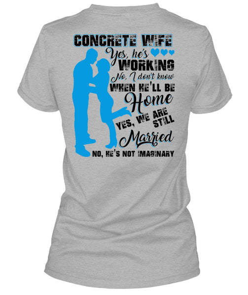 Concrete Wife T Shirt, I Love Wife T Shirt