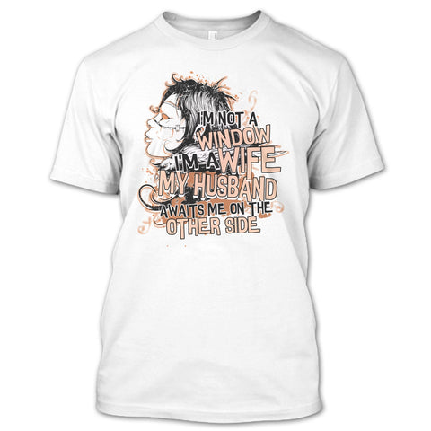 A black t-shirt with the shopify logo