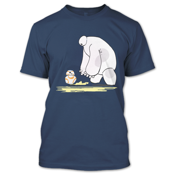 A black t-shirt with the shopify logo