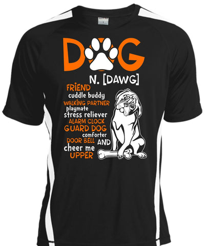 A black t-shirt with the shopify logo