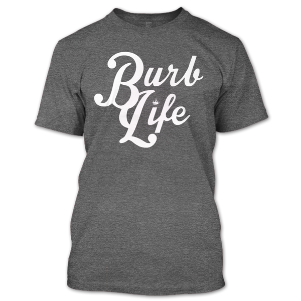 A black t-shirt with the shopify logo