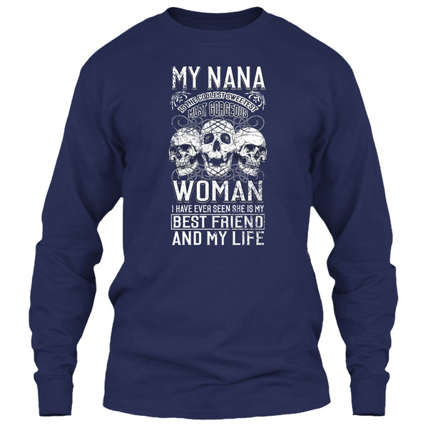 My Nana Is The Coolest Woman T Shirt, Awesome Nanny T Shirt
