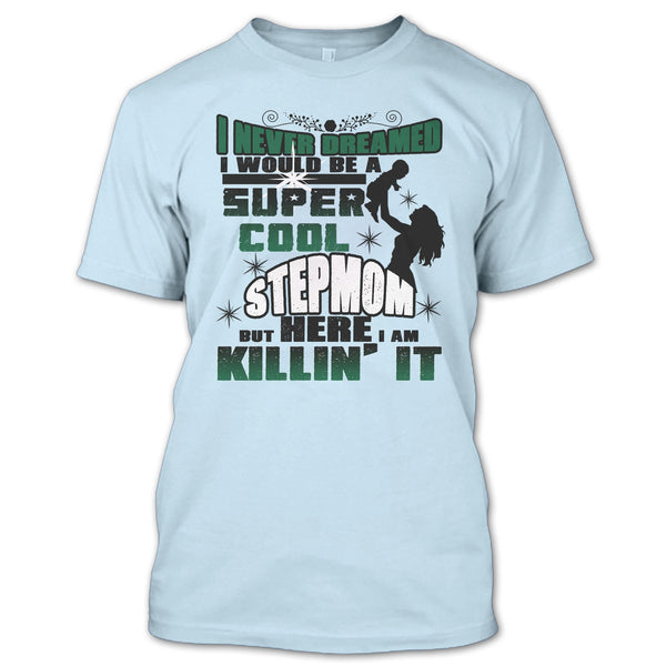 A black t-shirt with the shopify logo