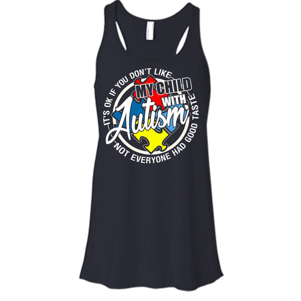 My Child With Autism T Shirt, I'm A Autism Mom Tank Top