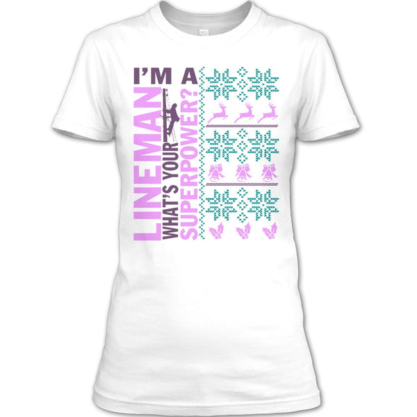 I'm A Lineman T Shirt, Lineman Merry Christmas T Shirt