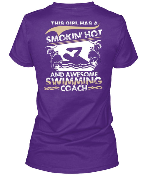 Awesome Swimming Coach T Shirt, Being A Swimmer T Shirt