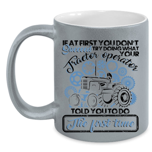 Awesome Tractor Operator Coffee Mug, Tractor Operator Accent Mug