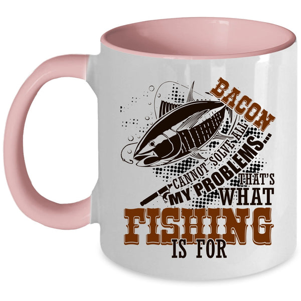 Funny Gift For Fisher Coffee Mug, Fishing Accent Mug