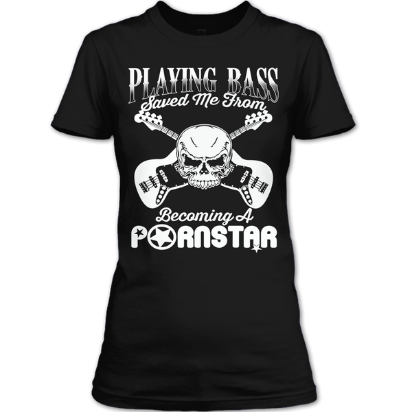 A black t-shirt with the shopify logo