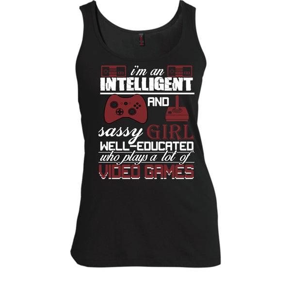 I'm An Intelligent T Shirt, Sasy Girl Well-Educated T Shirt, Cool T Shirt