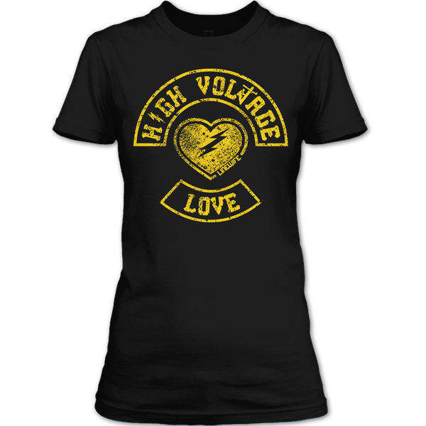 A black t-shirt with the shopify logo