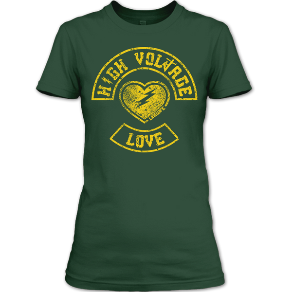 A black t-shirt with the shopify logo