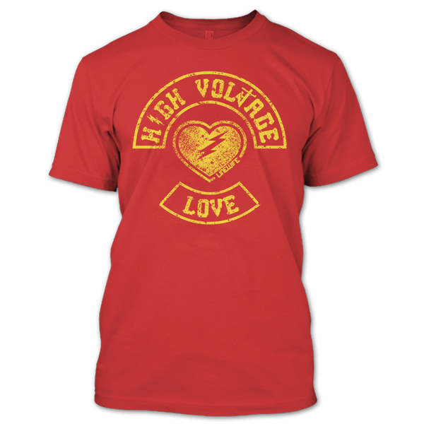 A black t-shirt with the shopify logo