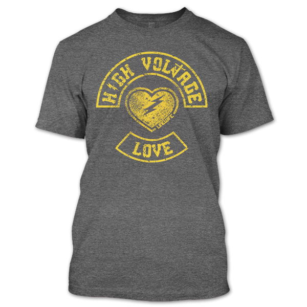 A black t-shirt with the shopify logo