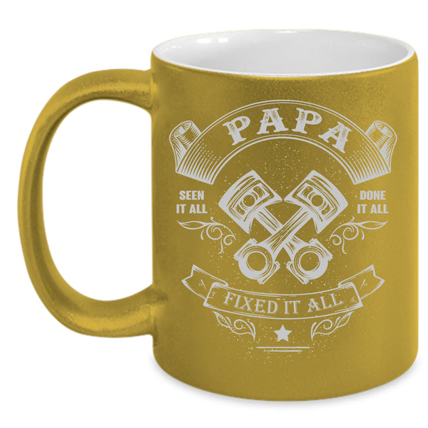 Papa Fixed It All Cup, Cool Papa Mug, Father's Day Cup
