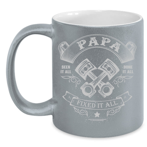 Papa Fixed It All Cup, Cool Papa Mug, Father's Day Cup