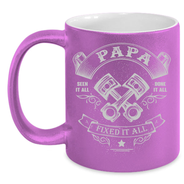 Papa Fixed It All Cup, Cool Papa Mug, Father's Day Cup