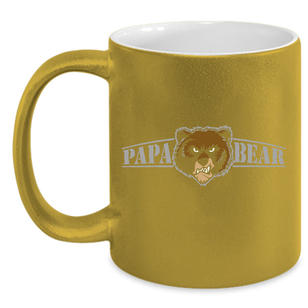 Cool Papa Mug, Bear Cup, Father's Day Mug, Papa Bear Cup