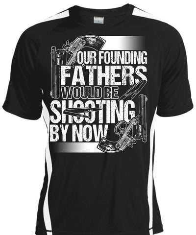 A black t-shirt with the shopify logo