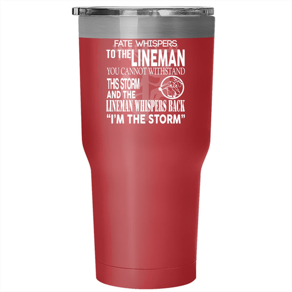 Cool Linemen Tumbler 30 oz Stainless Steel, Best Gift For Lineman Travel Mug