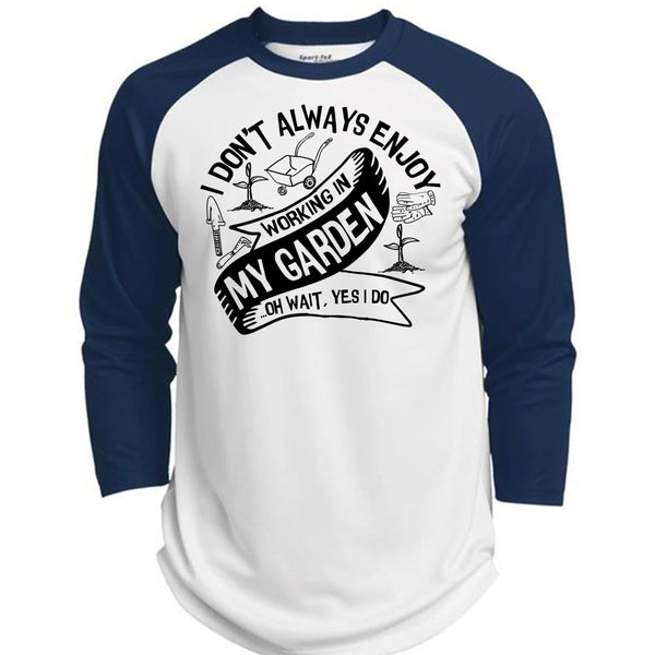 Working In My Garden T Shirt, I Love Gardening T Shirt, Awesome T-Shirts  (Polyester Game Baseball Jersey)