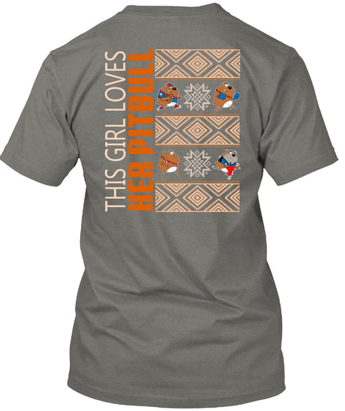 This Girl Loves Her Pit Bull T Shirt, This Girl Loves Christmas T Shirt