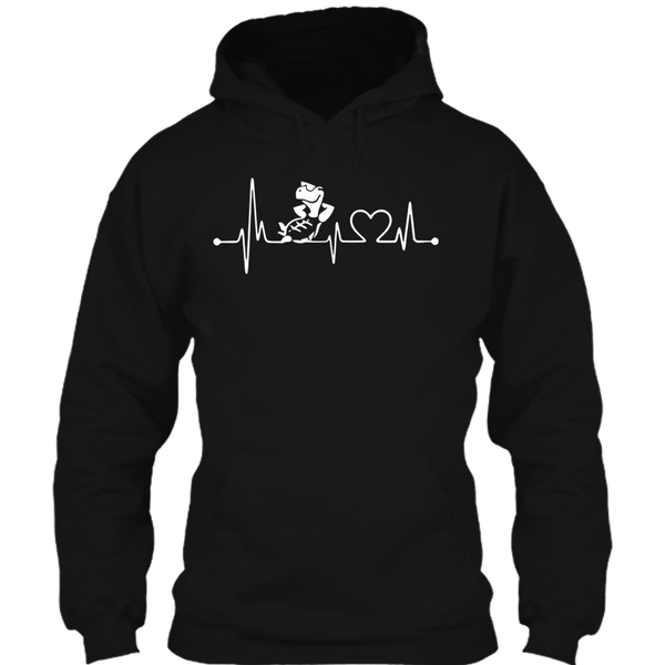 A black t-shirt with the shopify logo