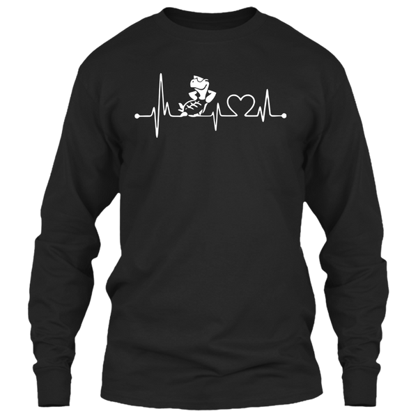 A black t-shirt with the shopify logo