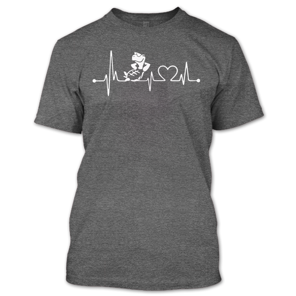 A black t-shirt with the shopify logo